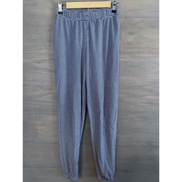 SAVAGE X FENTY MIDNIGHT CRUISE SLEEP PANT MOON DAISY BLUE/MASTERMIND GREY STRIPE - Picture 4 of 7